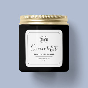 Etiket zwarte rand Logo toevoegen