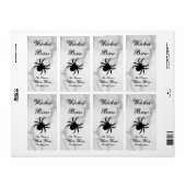 Etiket zwarte spinkelkolk (Full Sheet)