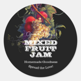  etiket zwarte vruchtenjam