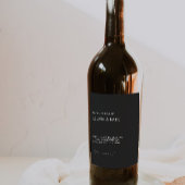 Etiket zwarte wijnfles Sjabloon