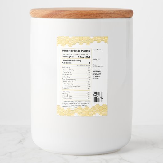 Etiketset voor honingproducten voedselcontainer etiket (Voorkant)