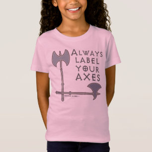 Etiketteer uw Axes Funny-Wiskunde T-shirt