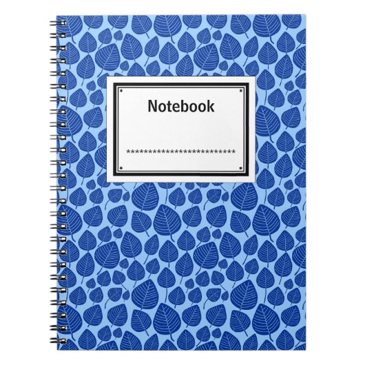 Etiketteerd - Shades of Blue Notitieboek (Voorkant)