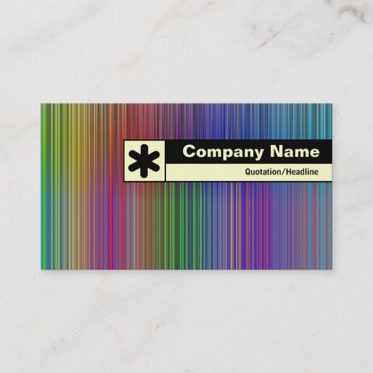 Etiketteerde rand - Spectrum Visitekaartje (Voorkant)