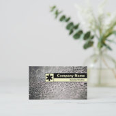 Etiketteerde rand - Waterdruppels op glas 02 Visitekaartje (Staand voorkant)