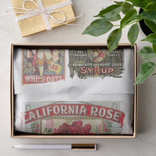 etiketten 18 10x15  ontkoppeling van voedsel tissuepapier (Geschenk)