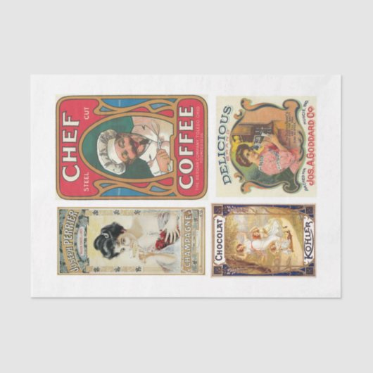 etiketten 20 10x15  ontkoppeling van voedsel tissuepapier (Voorkant)