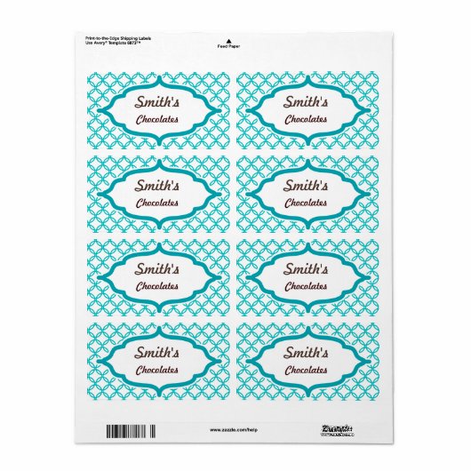 Etiketten aangepaste kant cirkels (Full Sheet)