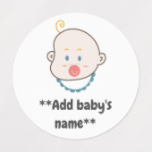 Etiketten baby/onderliggende naam labels (Design 2)