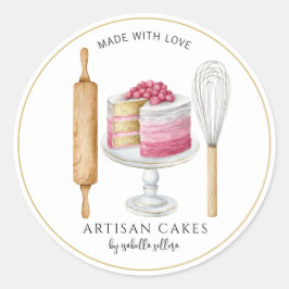 Etiketten bakkerijproducten voor gebak