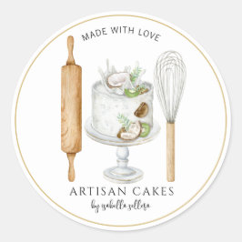 Etiketten bakkerijproducten voor gebak