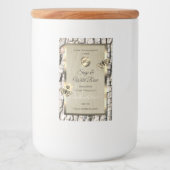 Etiketten beige boomschors Gold Lijst Voeg Logo to (Voorkant)