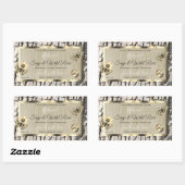 Etiketten beige boomschors Gold Lijst Voeg Logo to (Vel)