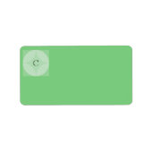Etiketten - Cirkel- en diamantmonogram in groen (Voorkant)