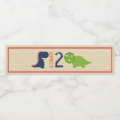 Etiketten dinosauruswaterfles (Enkel label)