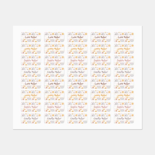 Etiketten Etiketten Kinderkleding Thema Labels (Vel)