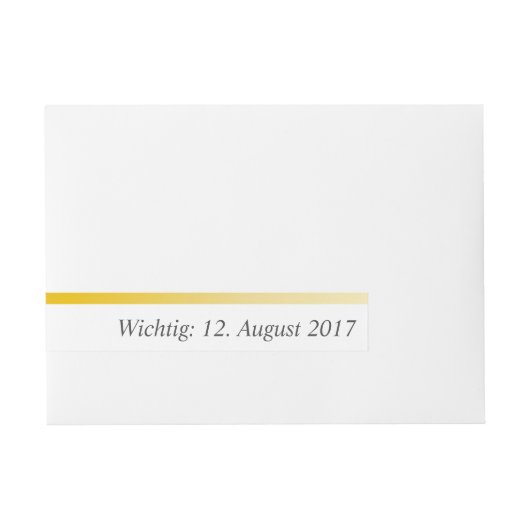 Etiketten gouden grens omwikkelbaar adreslabel (Voorkant)