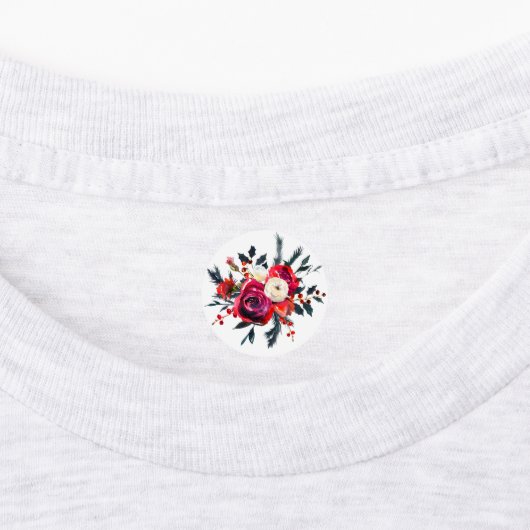 Etiketten - heldere waterverf bloemen labels (Aangebracht)