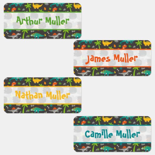 Etiketten Kinderkleding Dinosaurus Labels (Groep)