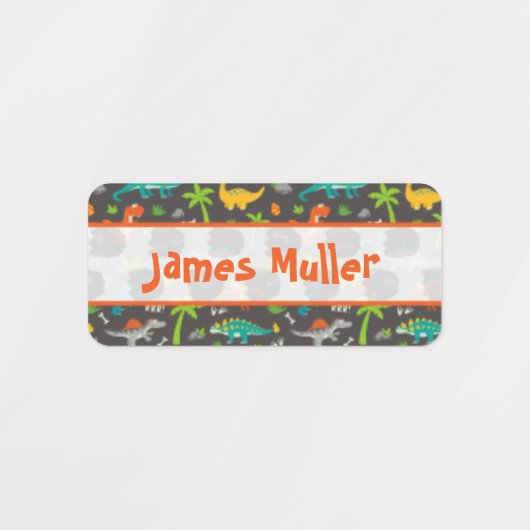 Etiketten Kinderkleding Dinosaurus Labels (Design 2)