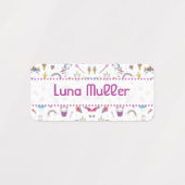 Etiketten Kinderkleding Thema Licorne Labels (Design 1)