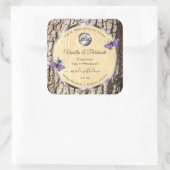 Etiketten Logo van natuurlijke boomschors (Tas)