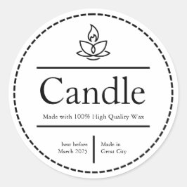 etiketten met carrosserieboter, kaarsetiketten, et