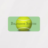 Etiketten met de naam Tennis Ball-ontwerp Labels (Design 1)