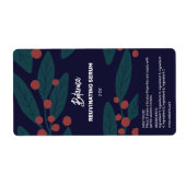 Etiketten met flaconhoudende organische serumdrupp (Voorkant)