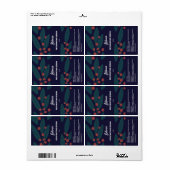 Etiketten met flaconhoudende organische serumdrupp (Full Sheet)