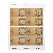 Etiketten met flessenstaafjes voor kraftzeep (Full Sheet)