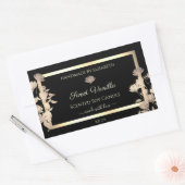 etiketten met flessenverpakkingen, zwart goud (Envelop)