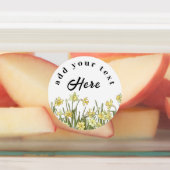 Etiketten met gele kleefstoffen en een bericht labels (Aangebracht)