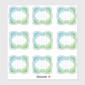 Etiketten met ingedrukte filigree sticker (Vel)