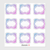 Etiketten met ingedrukte filigree sticker (Vel)