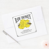 Etiketten met rauwe honing voor bijenhouders. (Envelop)