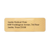 Etiketten met retouradres voor medische verbanden (Voorkant)