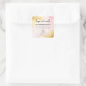  etiketten met roze en goudingrediënten (Tas)