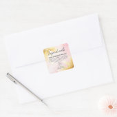  etiketten met roze en goudingrediënten (Envelop)