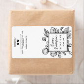 Etiketten met witte zeep met flessen (Insitu)