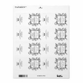 Etiketten met witte zeep met flessen (Full Sheet)