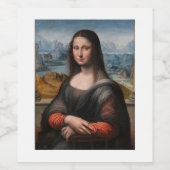 Etiketten Mona Lisa wijn of mousserende wijn (Enkel label)