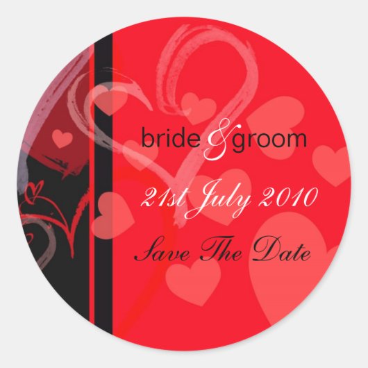 Etiketten - Mystic Heart - Black/Red (Voorkant)