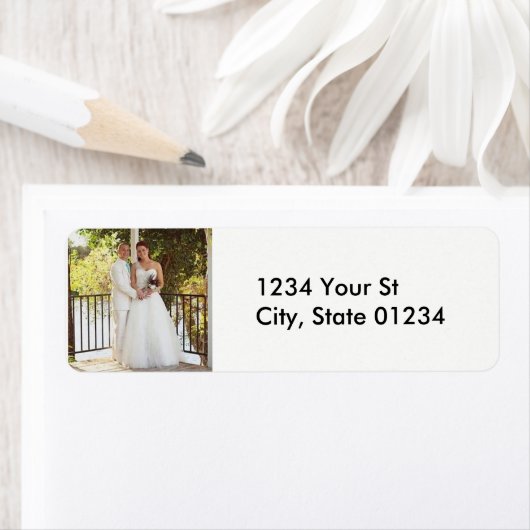 Etiketten op aangepast fotoretouradres (Insitu)