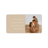 Etiketten op aangepast fotoretouradres (Voorkant)