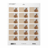 Etiketten op aangepast fotoretouradres (Full Sheet)