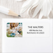 Etiketten op aangepast fotoretouradres (Insitu)