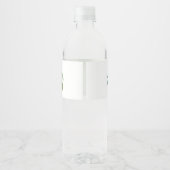 Etiketten op baby shower waterflesjes | Griekenlan (Achterkant)