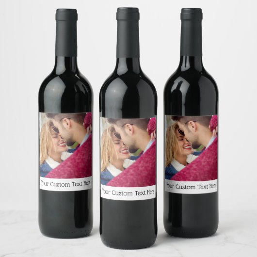 Etiketten op de fles met foto's en tekst (Flessen)