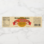 Etiketten op de honingdoos knippen (Enkel label)